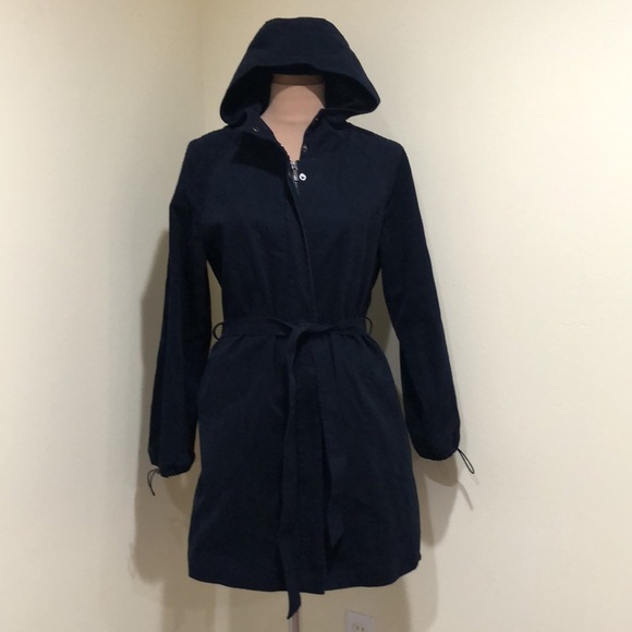 Lafayette 148 New York Jacket Size Medium Navy aBlue Cotton - Picture 7 of 13